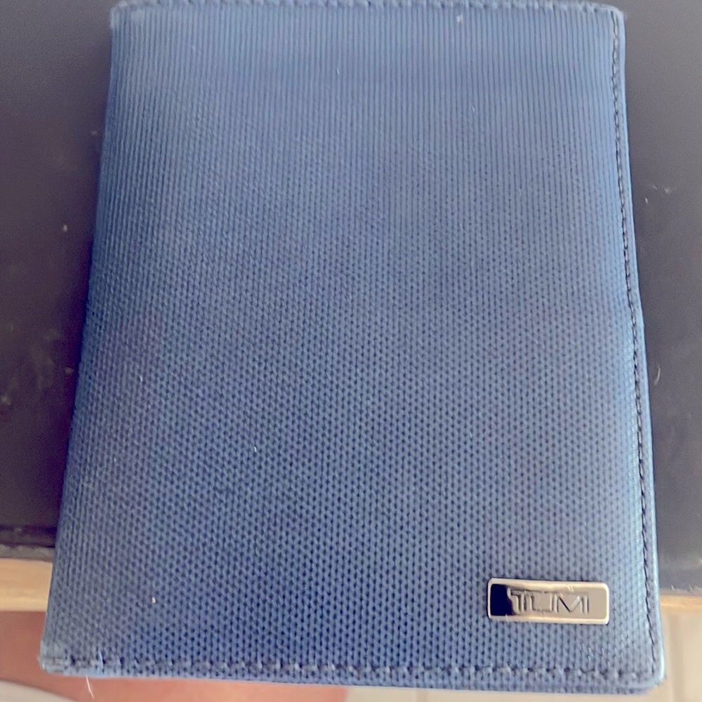 Tumi Blue passport Wallet